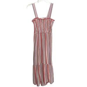 Knox Rose Striped Maxi Dress Womens S Boho Cottagecore Tiered Summer Style Fit